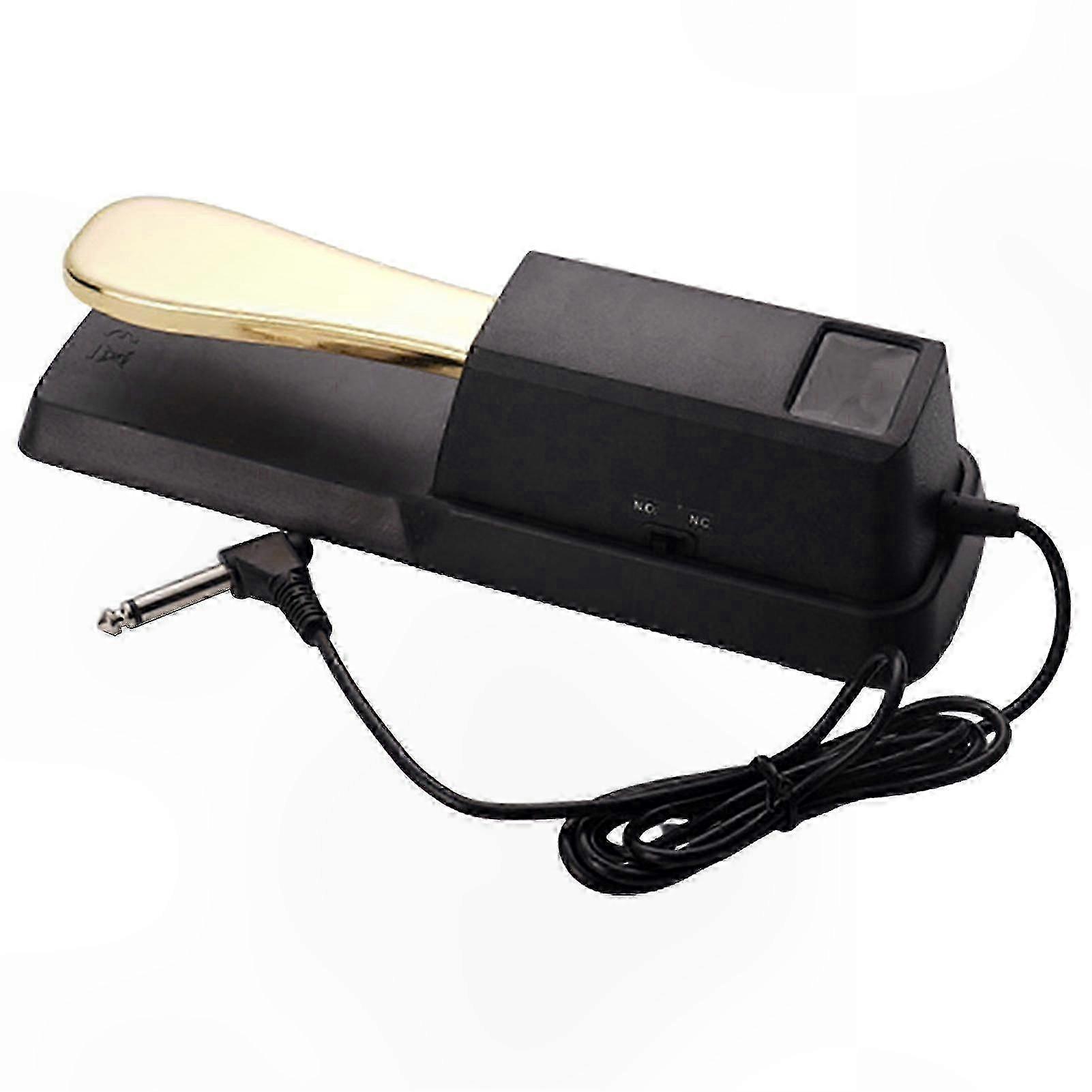 Digital Piano Sustain Pedal with Non-Slip Base and 6.5mm Plug Connection for Universal Use