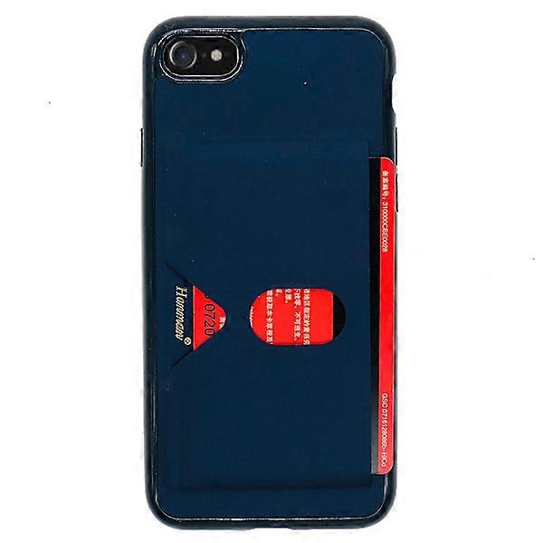 Protective Smart Case with Card Slot - compatible with iPhone 8 Blue