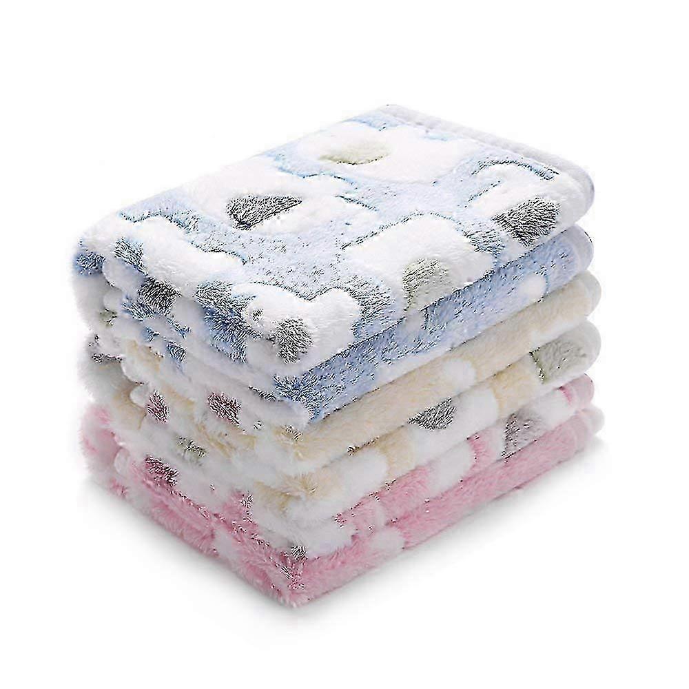 Blankets Super Soft Fluffy Premium Fleece Pet Blanket Flannel Throw for Dog Puppy Cat Elephant, Small (60 x 40 cm)