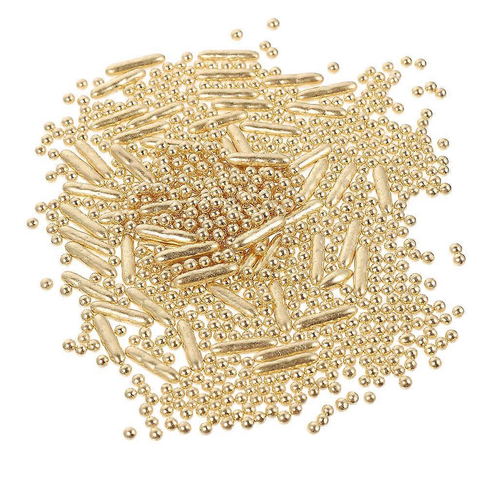 Metallic Gold Cake Decorations for Decorating 1Set Cake Candy Sprinkles