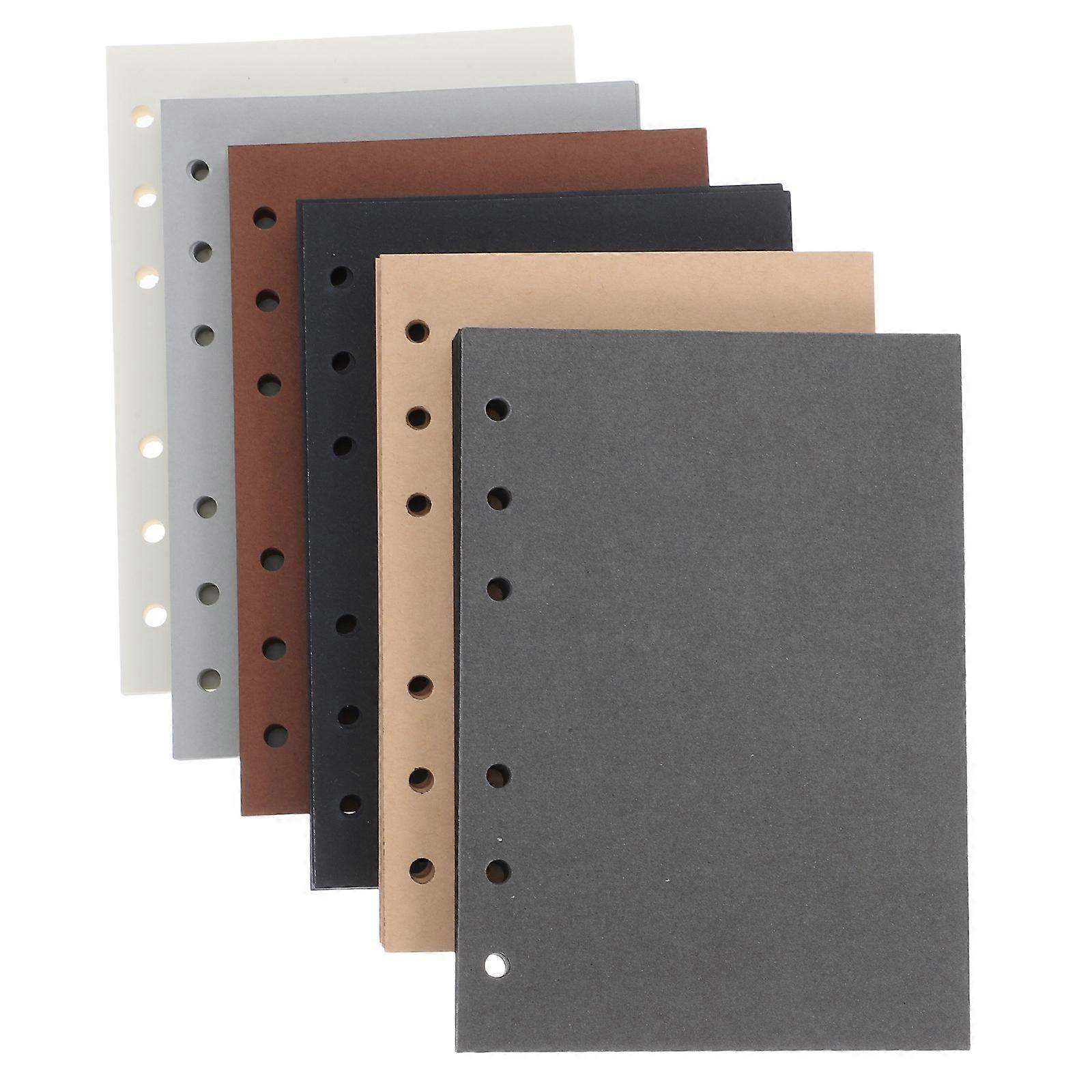 Assorted Color Blank Refill Paper for 6 Hole Binder Journals with 300 Sheets