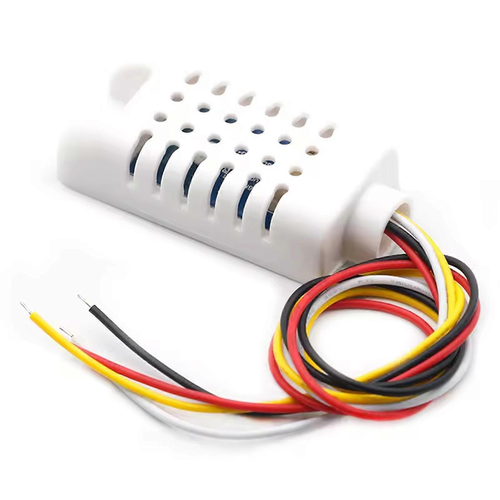 Wide Range Digital Temperature Humidity Sensor Covering -40C to 80C Plastic Texture Suitable for Stable Climate Control Multicolor