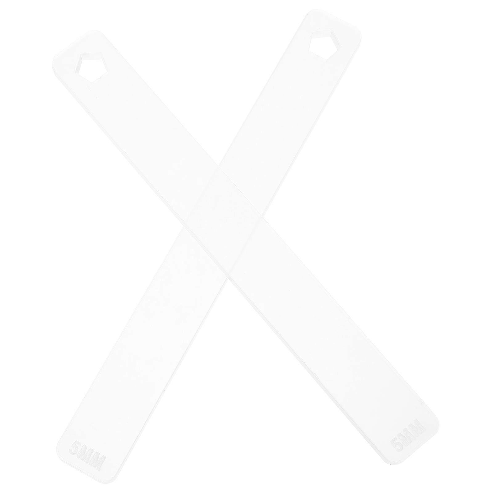 Acrylic Baking Thickness Leveling Ruler for Clay Craft 1Pair