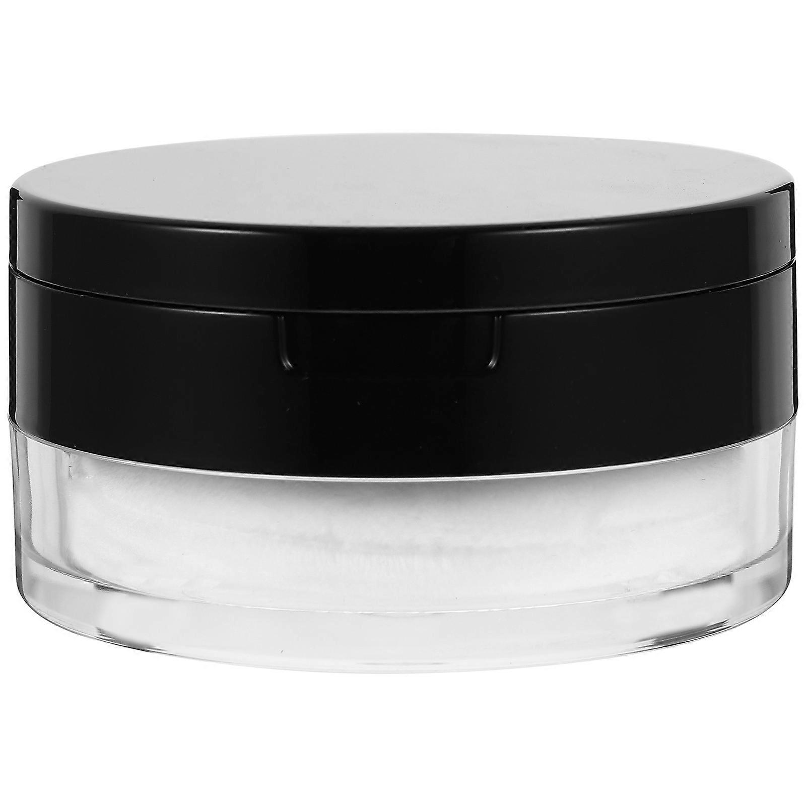 Portable Makeup Powder Container Black Case for Storage 3Pcs