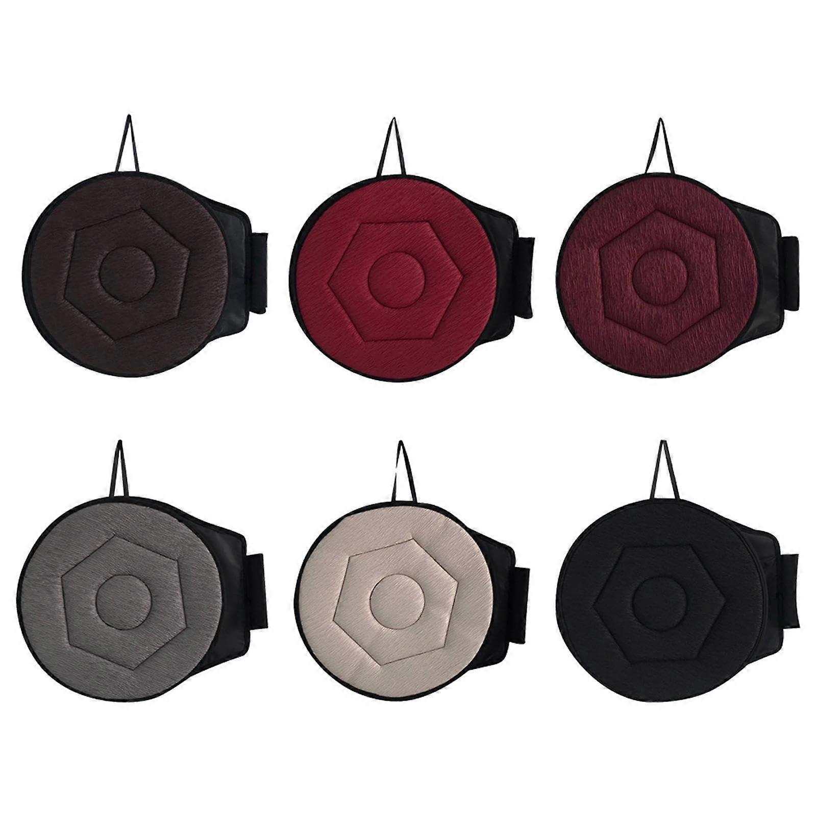 360° Swivel Seat Cushion with Memory Foam and NonSlip Base for Cars, Chairs and Wheelchairs