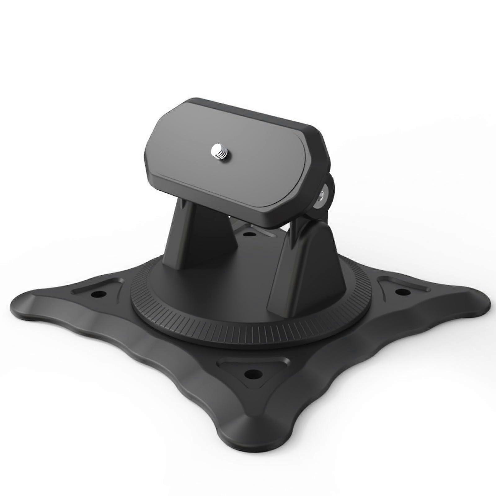 ABS Projectors Stand With 360Degree Rotation And AntiSlip Base For Projectors And Other Devices Black