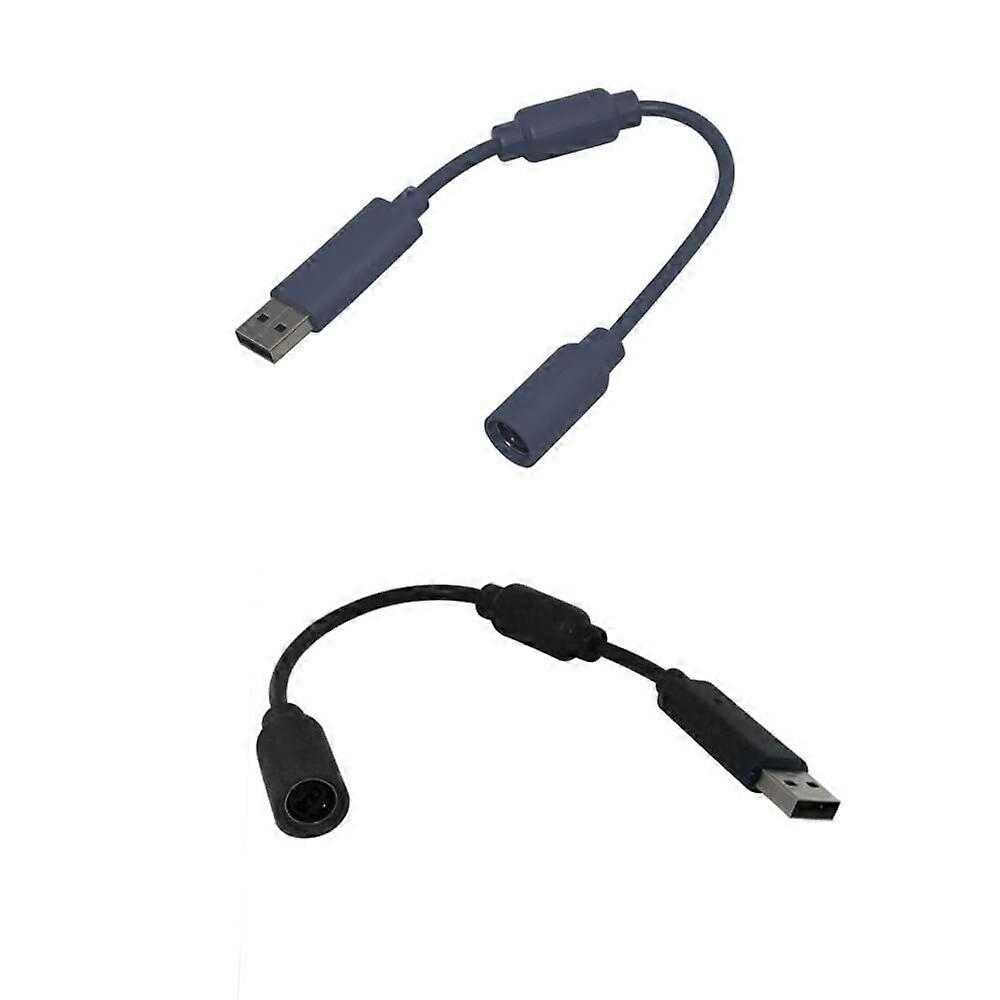 USB Adapter Breakaway Cable for Xbox 360 Wired Controller PC Gaming and Rock Band Compatible