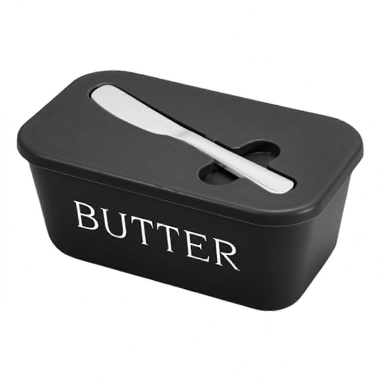 Large Capacity Butter Dish with Lid for Refrigerator Storage