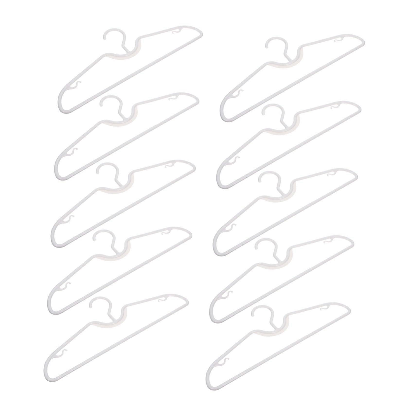 10pcs Non Slip Clothes Hangers Space Saving M Shaped Design for Shirts and Thin Clothes Closet Organizer