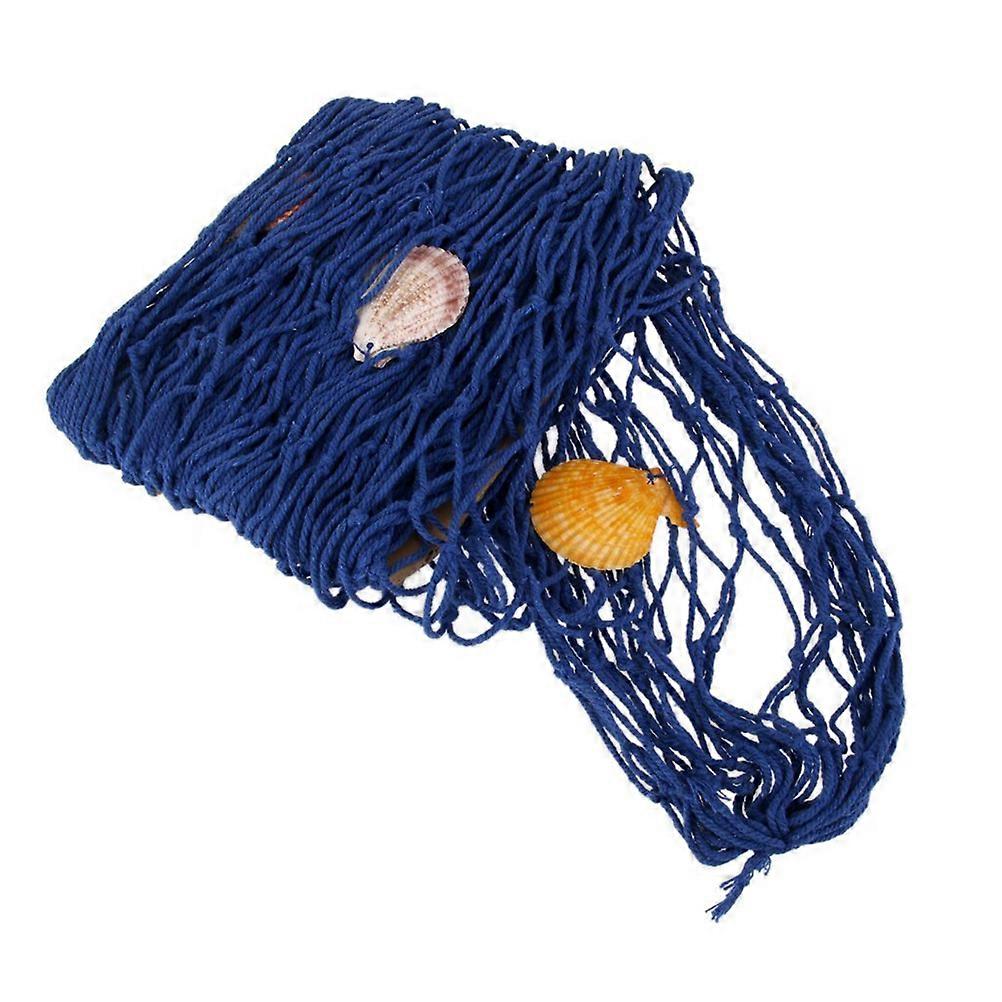 Nautical Decorative Fish Net for Party Use Wall Hanging Blue