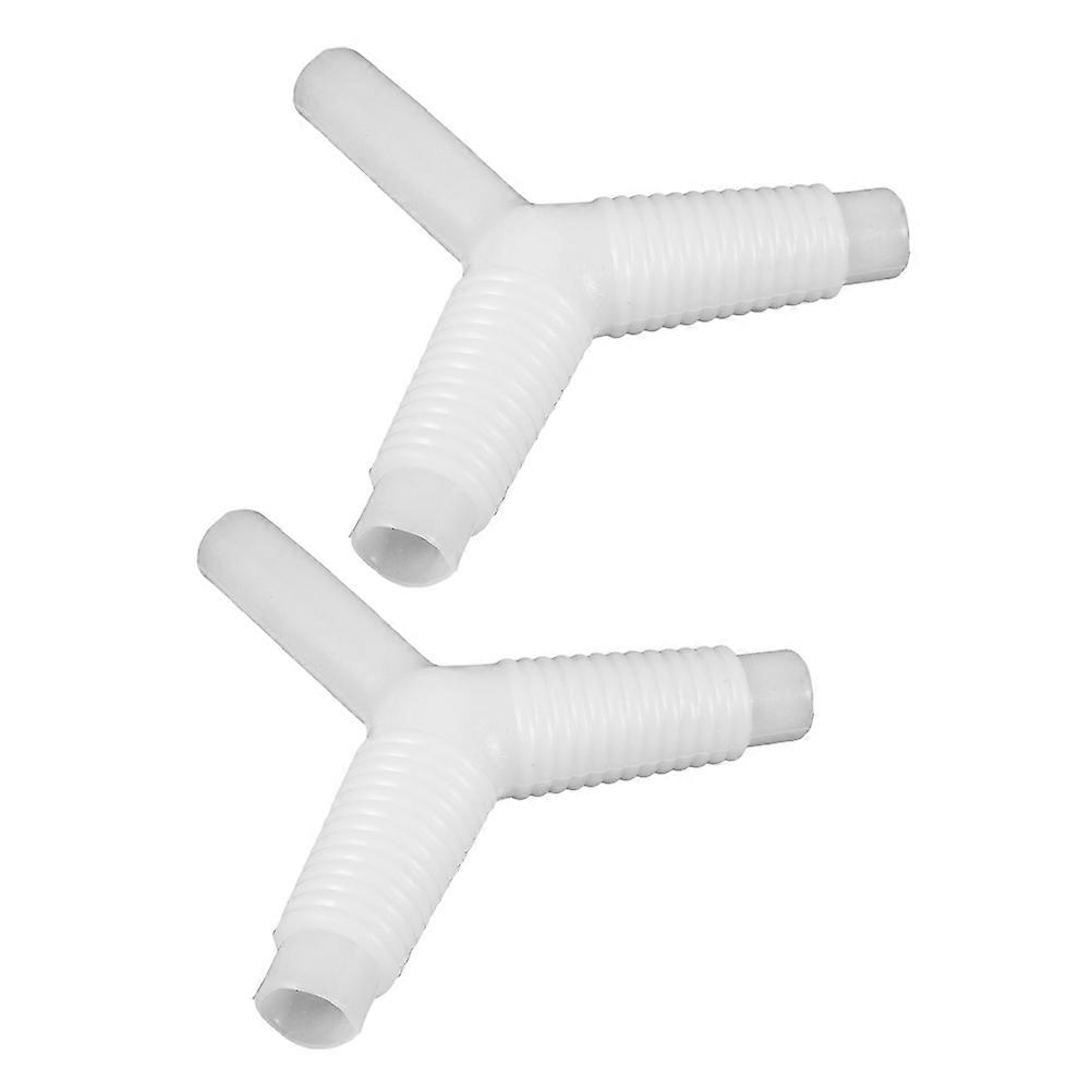 Drainage Pipe Connector Y-Shape Silicone Connector for Washing Machine 2Pcs
