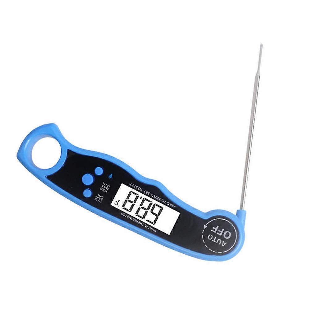 Digital Thermometer with Calibration Waterproof Instant Read Thermometer Blue