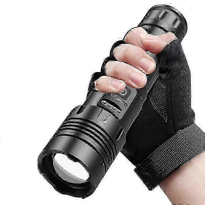 1000000 Lumens Super Bright LED Tactical Flashlight Rechargeable LED Work Light 25-26