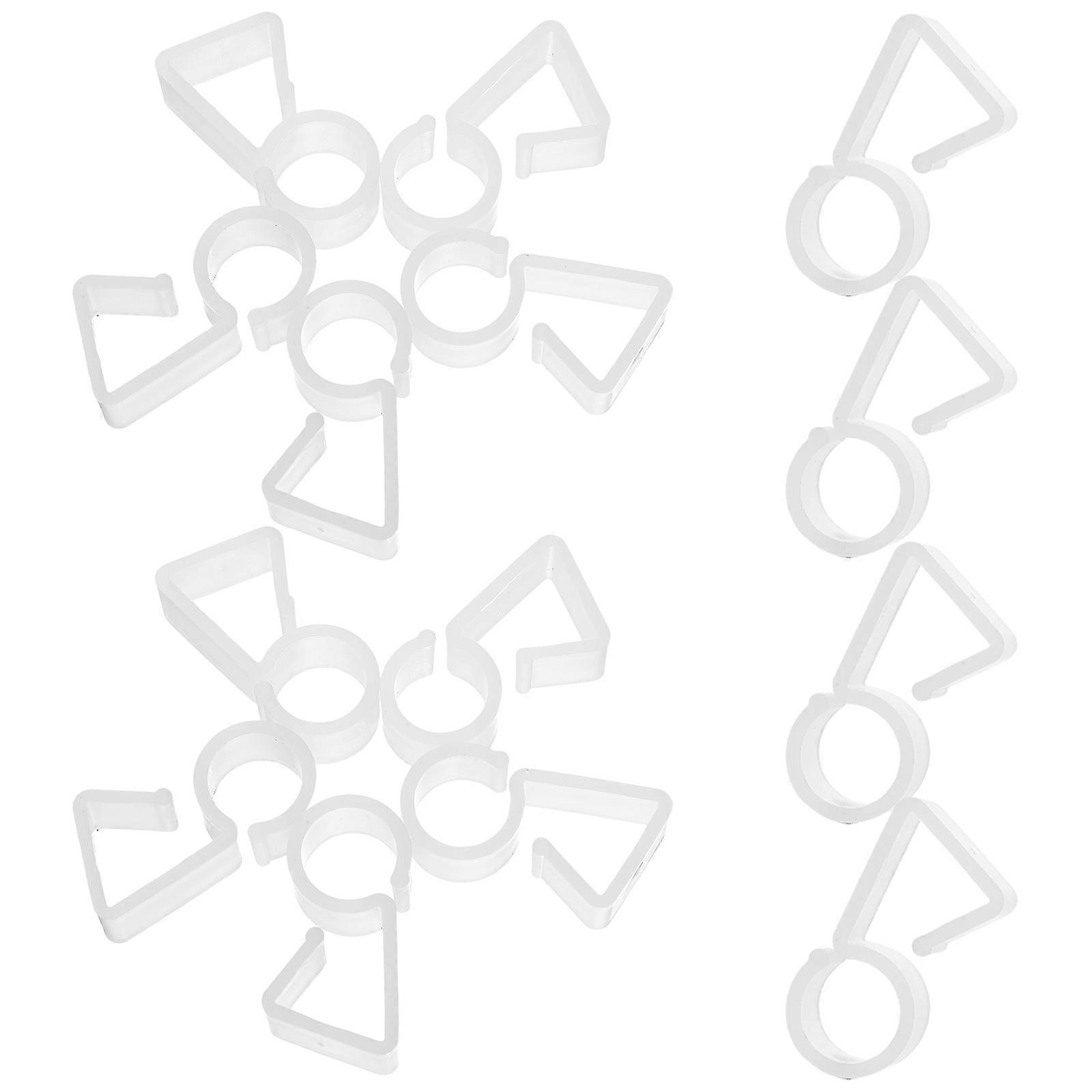 Pendant Hooks Plastic for Decoration 100Pcs Unique Shape Hangers Lights