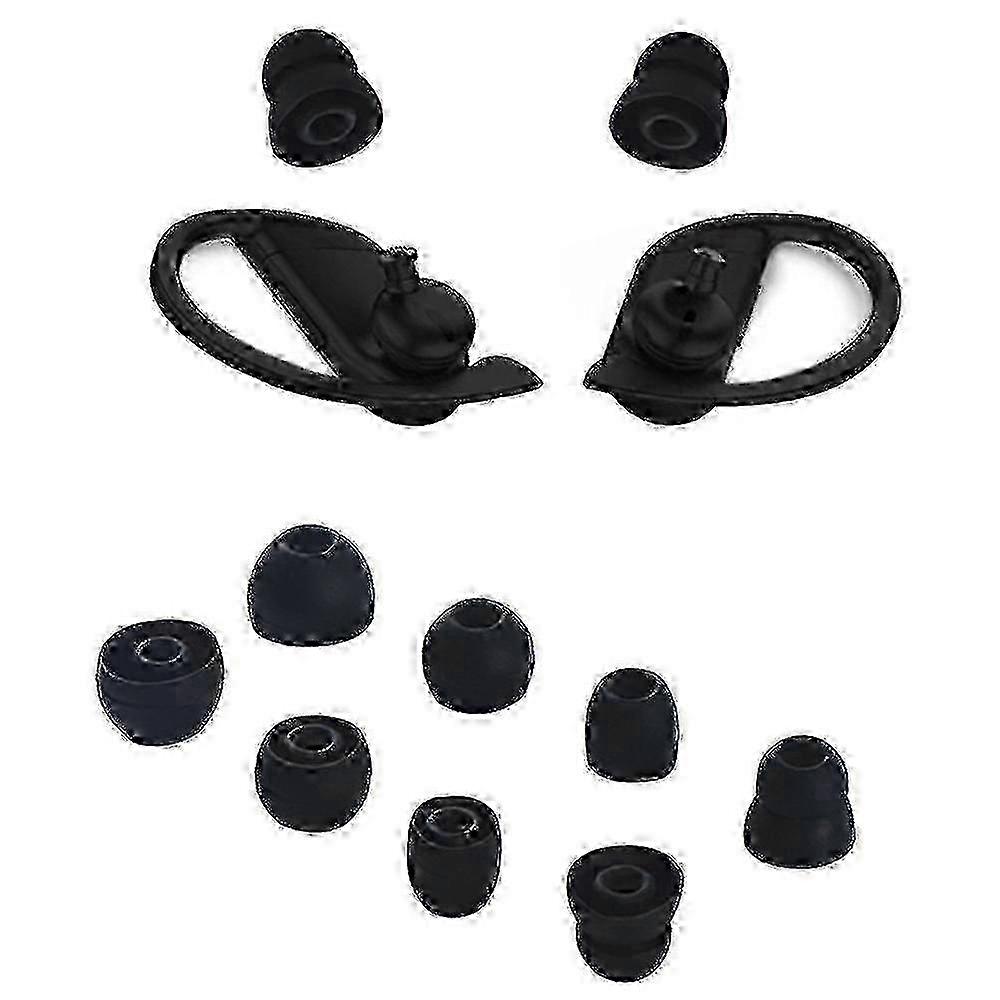 Secure Fit Silicone Tips compatible with Beats Powerbeats Pro, 4-Pack Covers