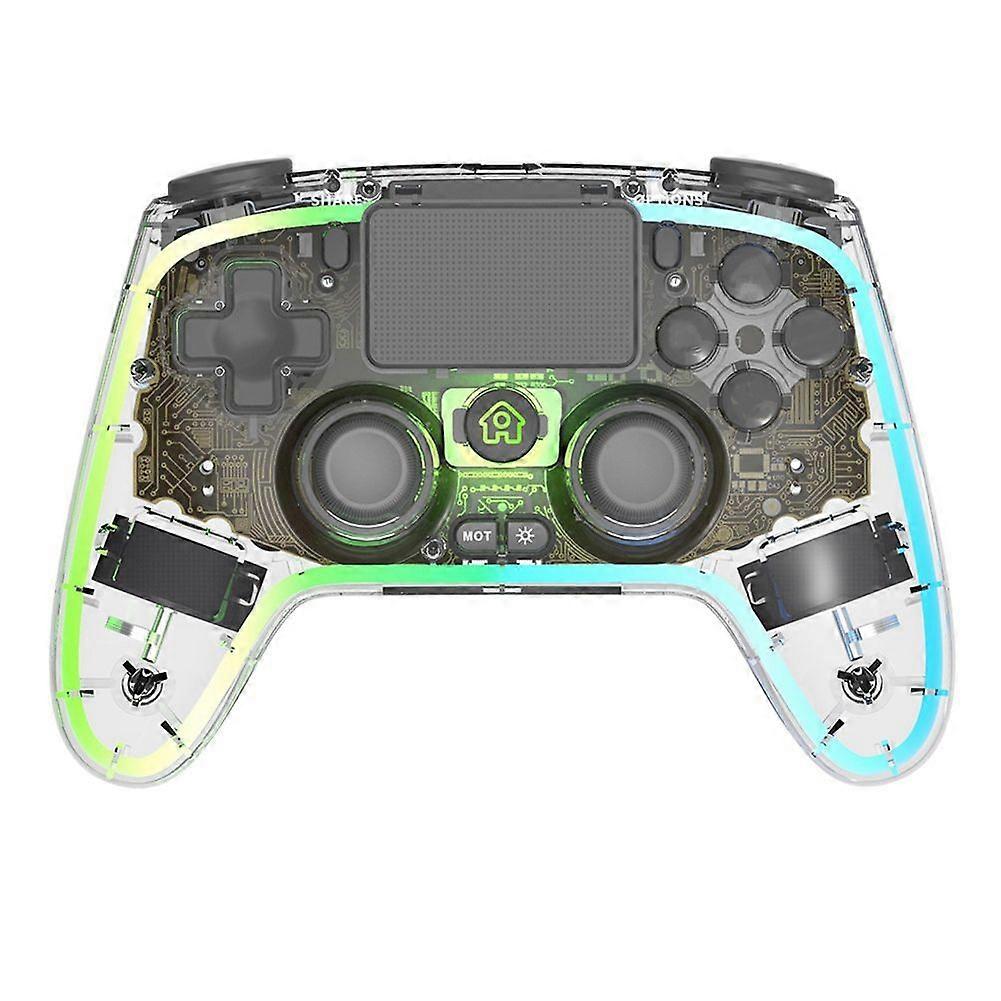 P4 Wireless Gaming Controller RGB Light Bluetooth Wireless Gamepad 6-Axis Gyro for PS4 PC