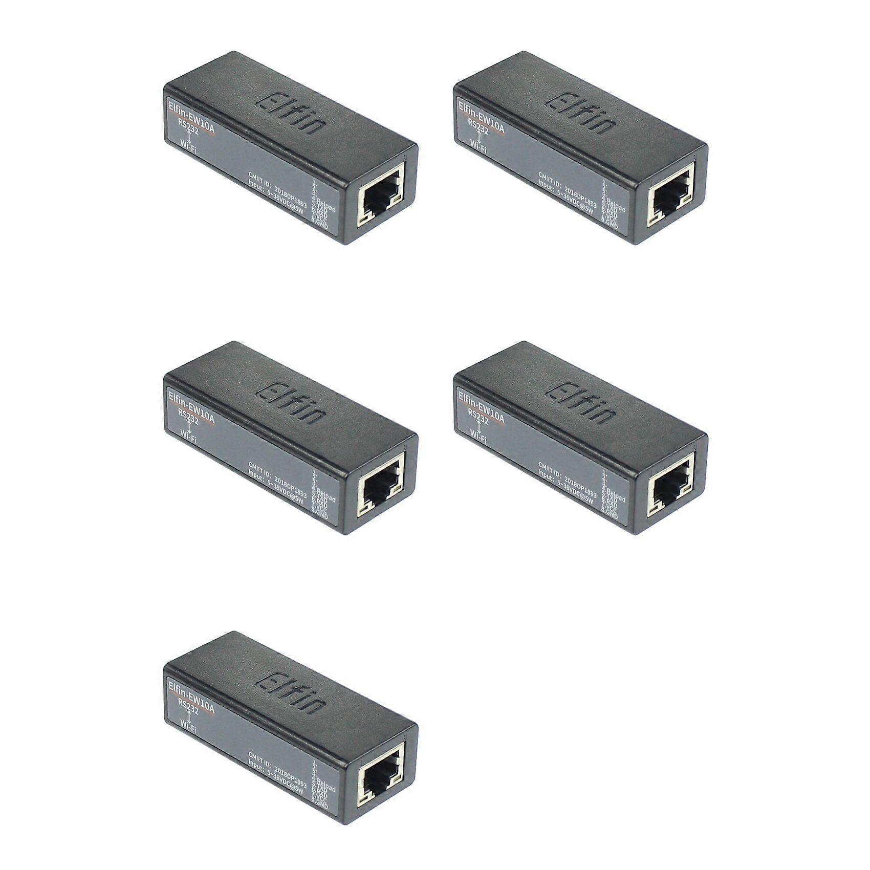 5X Elfin EW10A Serial Server Supports Multiple Network Protocols and Remote Management RS232 to WiFi