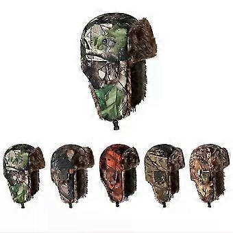Chapéus de inverno estilo caçador, modelo Ushanka russo, para homens e mulheres, com forro de pele e protetores de orelha. Ideal para esportes ao ar livre como esqui, caça e pesca.
