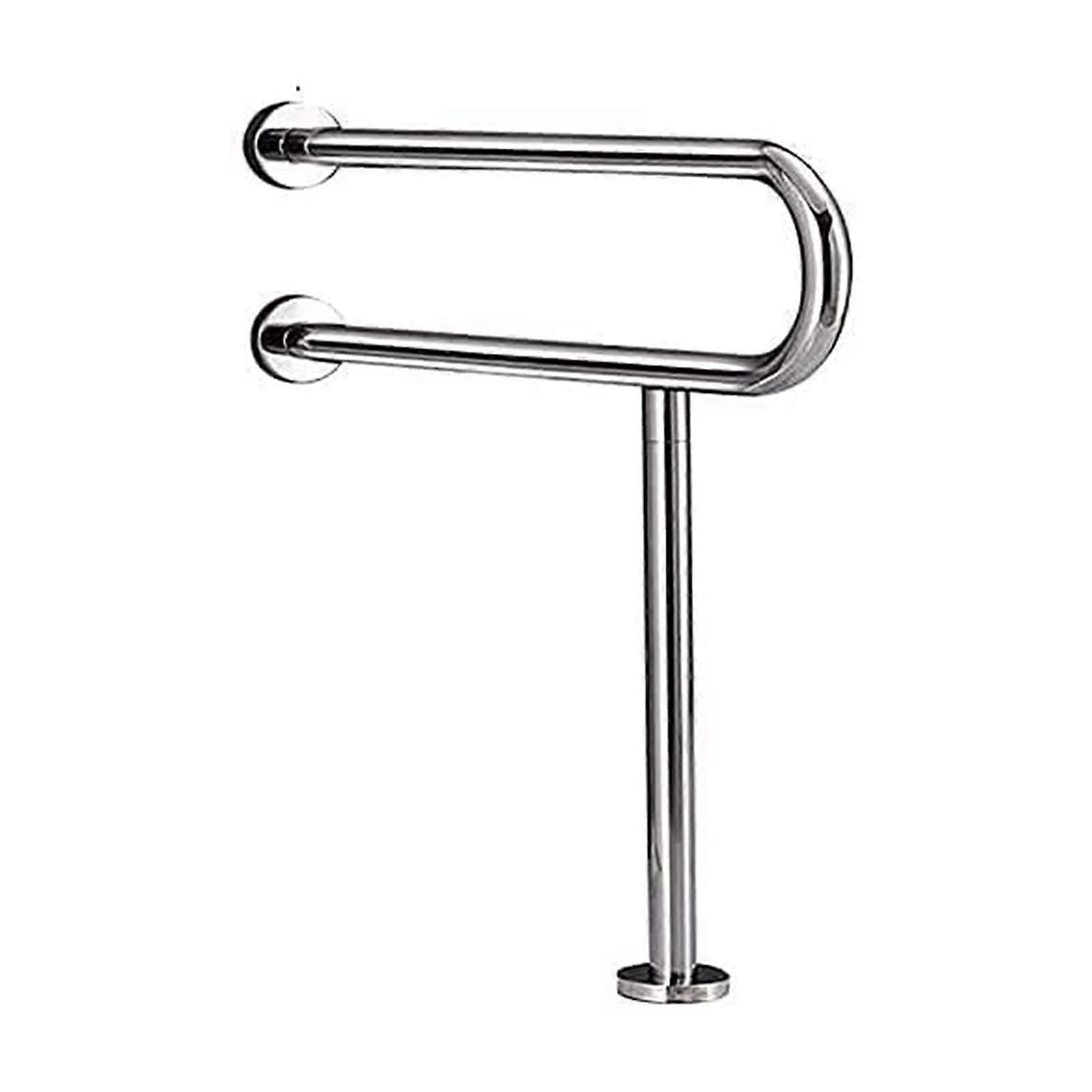 Bathroom Grab Bars UShaped with Legs AntiSlip Rustproof Safety Handrail for Elderly Disabled