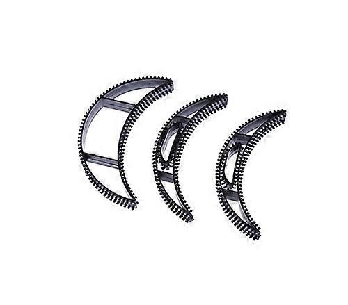 Hair Volumizing Inserts with Secure Grip Teeth for Instant Crown Lift Styling, Reusable