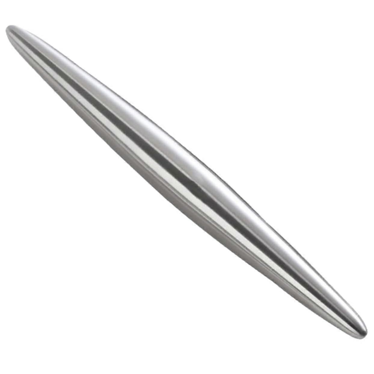 Stainless Steel Rolling Pin for Baking with Smooth Surface, Ergonomic Grip and Easy Thickness Control
