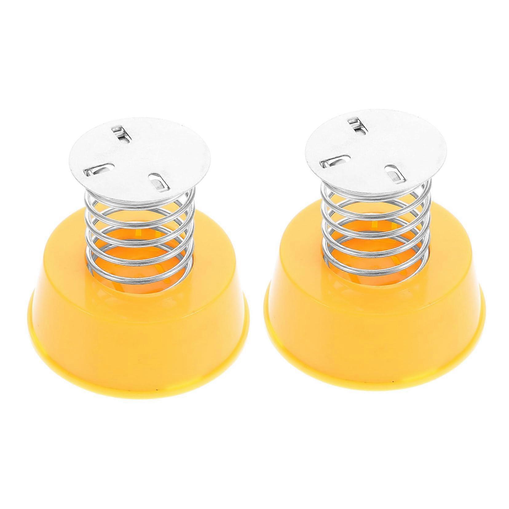 2pcs Car Dashboard Bobblehead with Spring Base, Vibrant Colors, Universal Mount, Steady Wobble