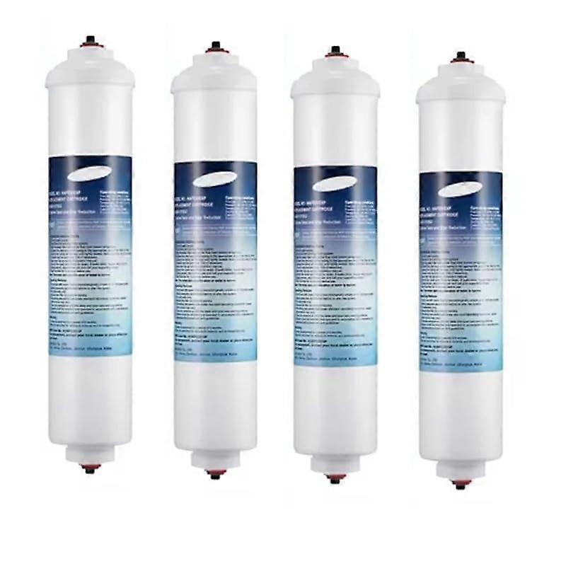 DA2910105J Refrigerator Water Filter 4 Pack, Inline Coconut Carbon, Odor Removal, Quickconnect Install