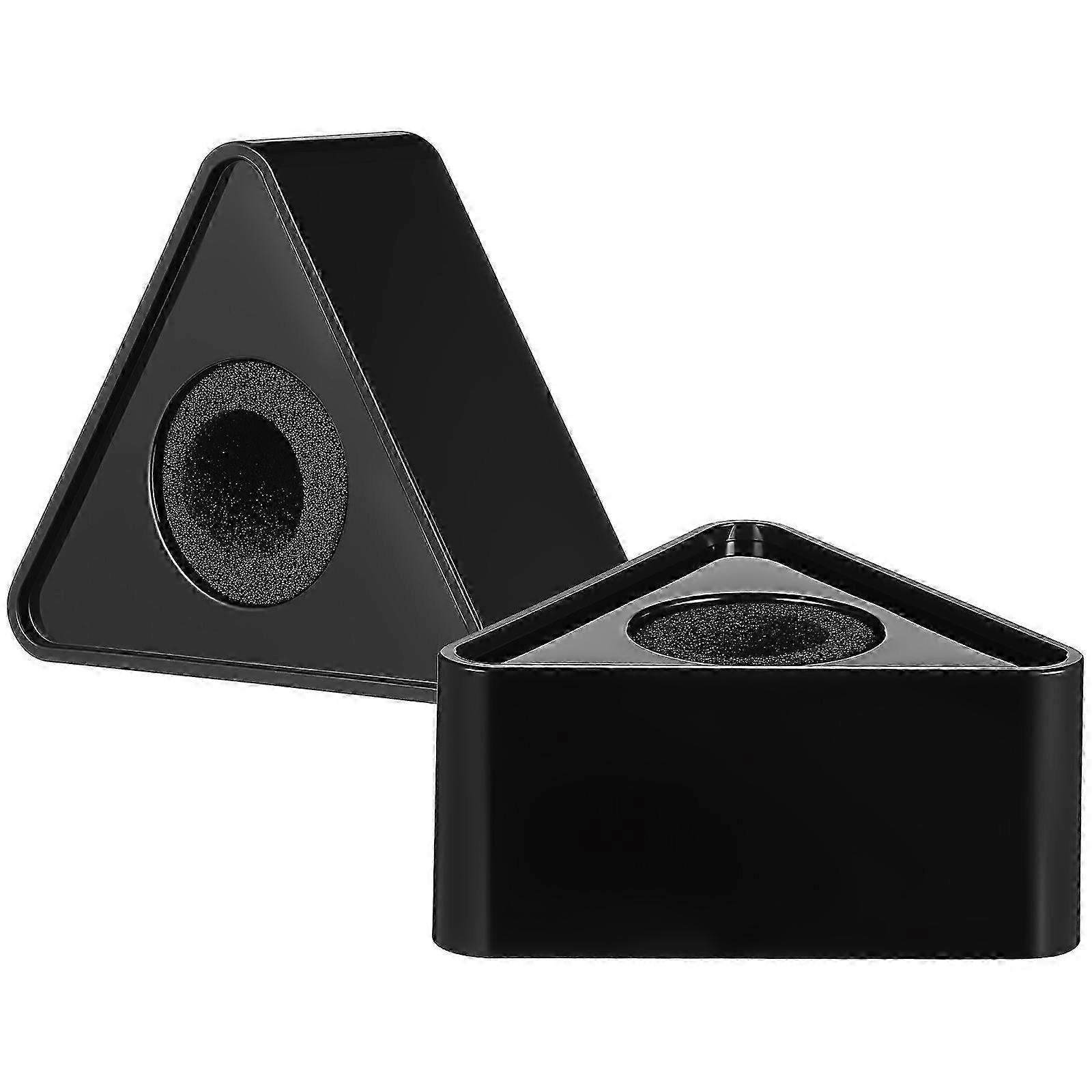 Triangle Mic Flag Engraving Support Multicolor Printing Sticker Compatible ABS Plastic Triangle 2Pcs