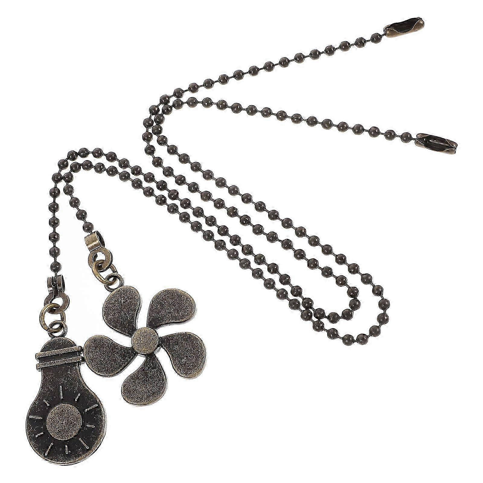 Wind Fan Pendant Ceiling Light Pull Chain Extension with 2Pcs Durable Zinc Alloy Material