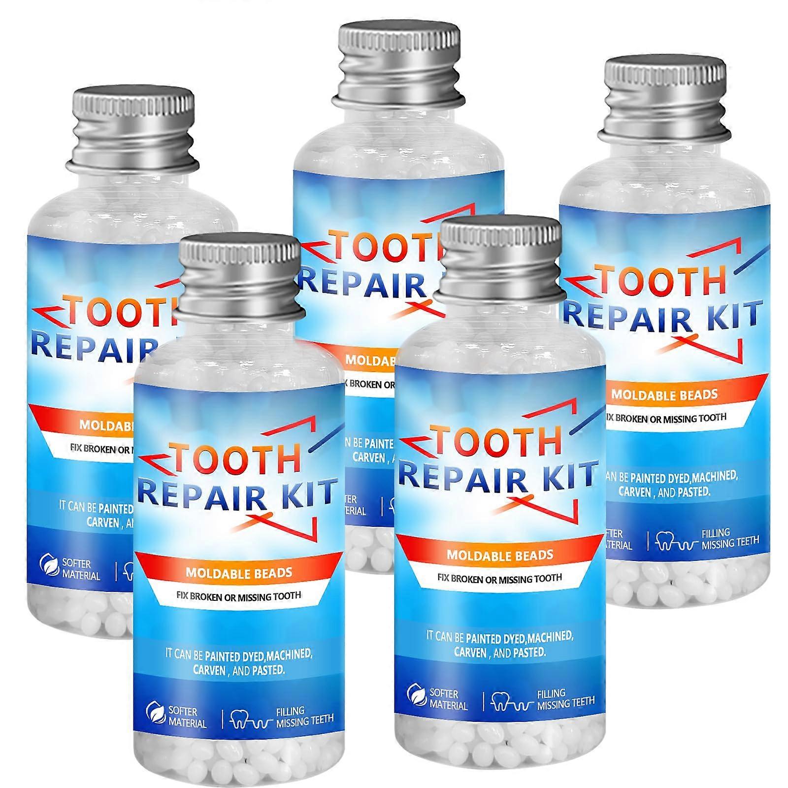 Temporary Tooth Replacement Kit with Moldable False Teeth Beads for Quick DIY Cosmetic  150g