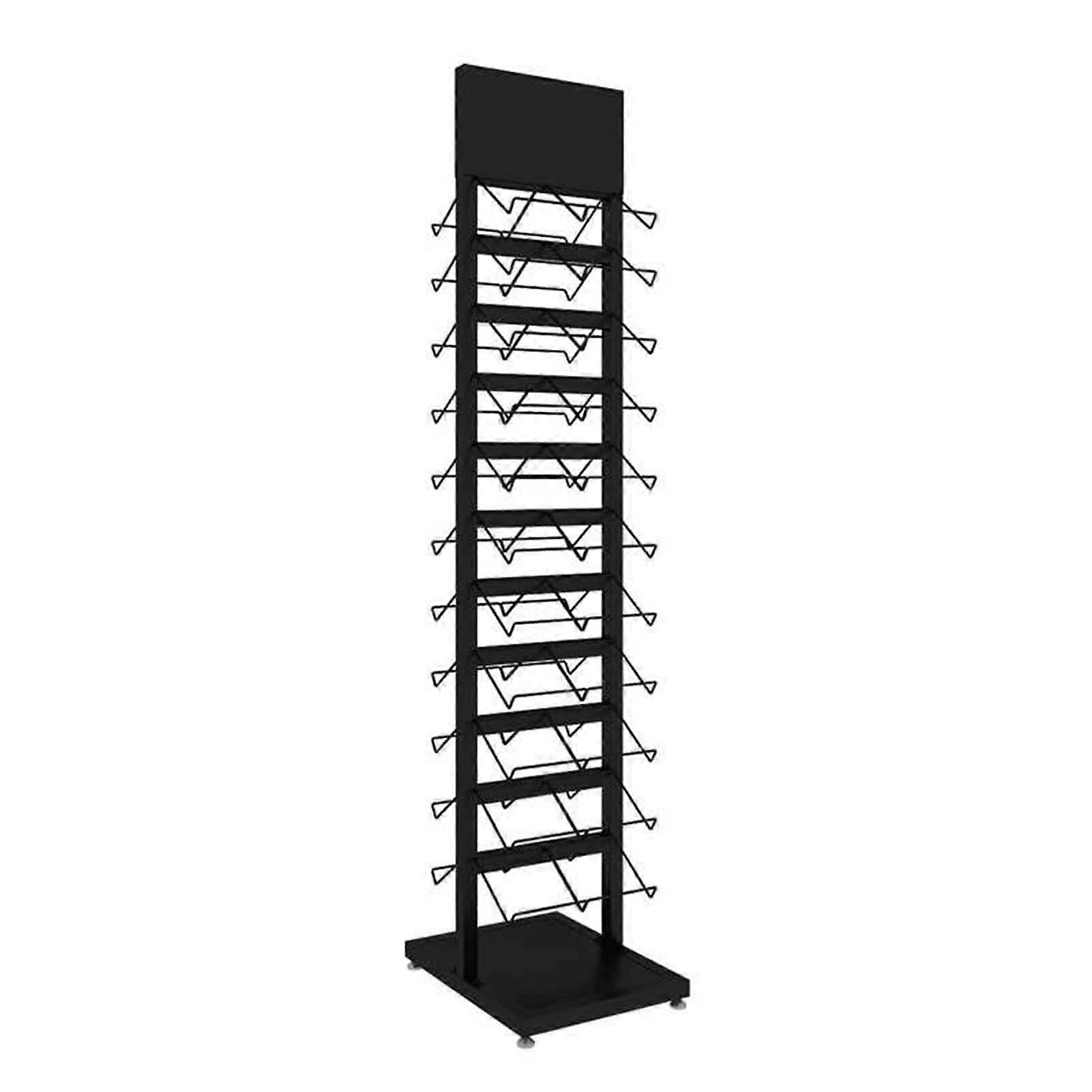 Floor Tile Display Stand with 11Layer Capacity, Stable Vertical Ceramic Tile Sample Rack for Exhibition Halls