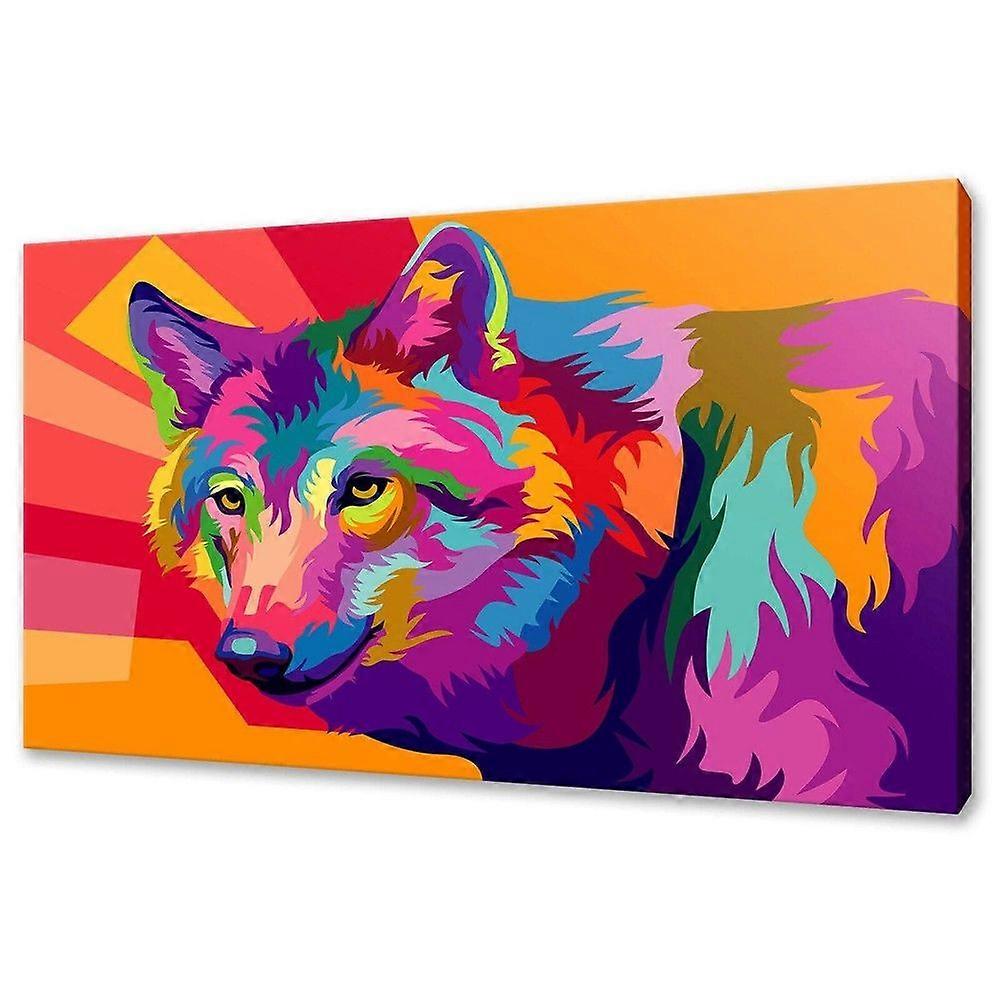 Wolf colourful Jigsaw Puzzle Brain Teaser H2612