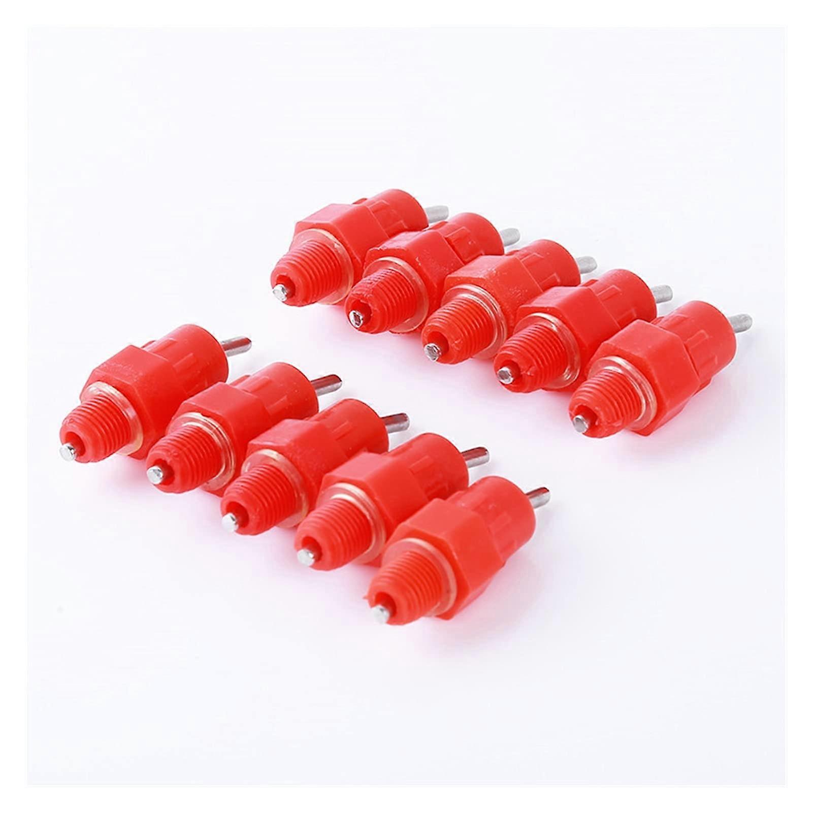 10 Pack Chicken Waterer and Poultry Nipple Drinker System, Durable Low Waste Coop Accessories