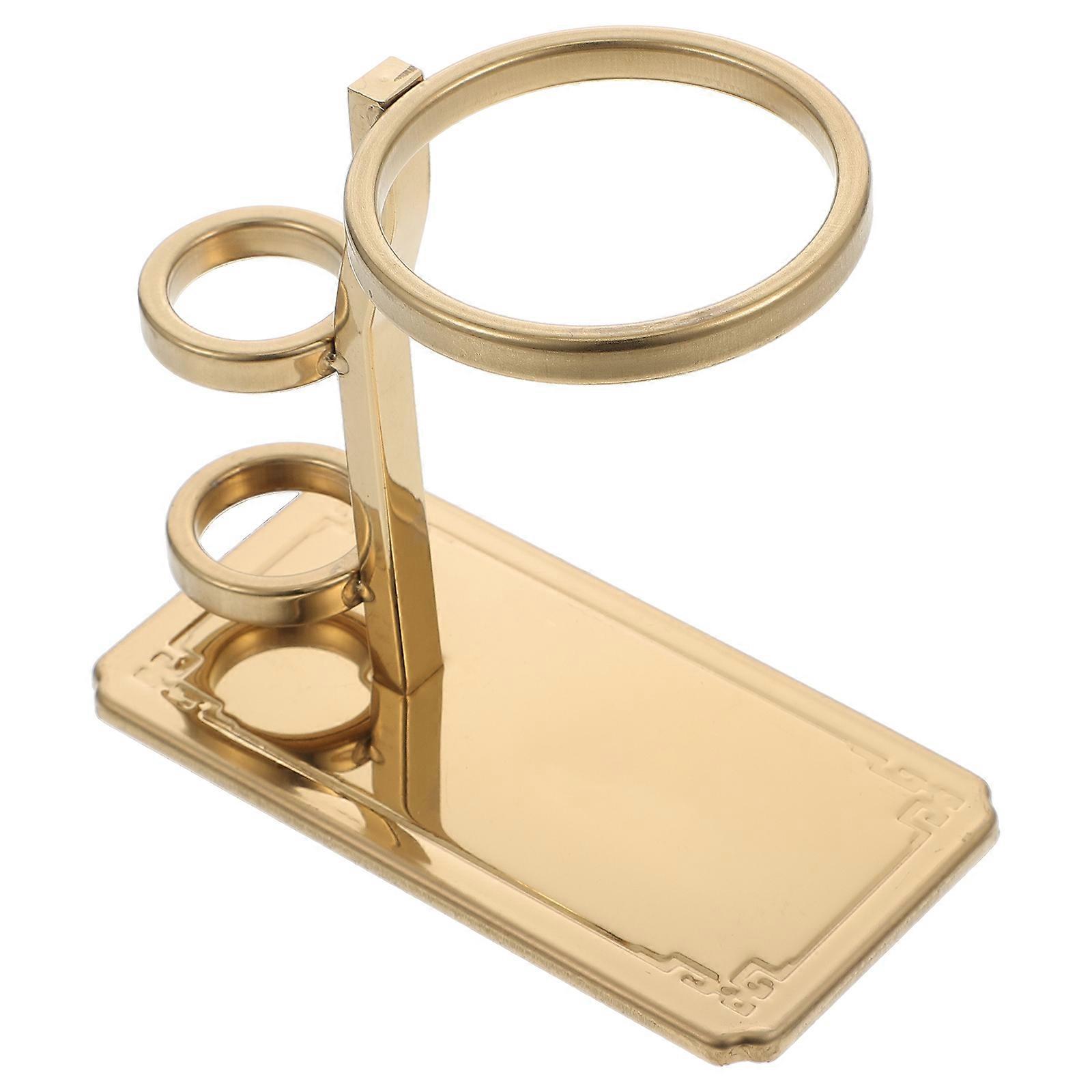 Stainless Tea Strainer Shelf Gongfu Tea Making Leaves Separation Three Circles Practical 1Pcs