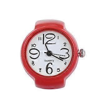Watch Shaped Ring Unisex Finger Ring for Adults Use 1Pcs Red Fashion Quartz