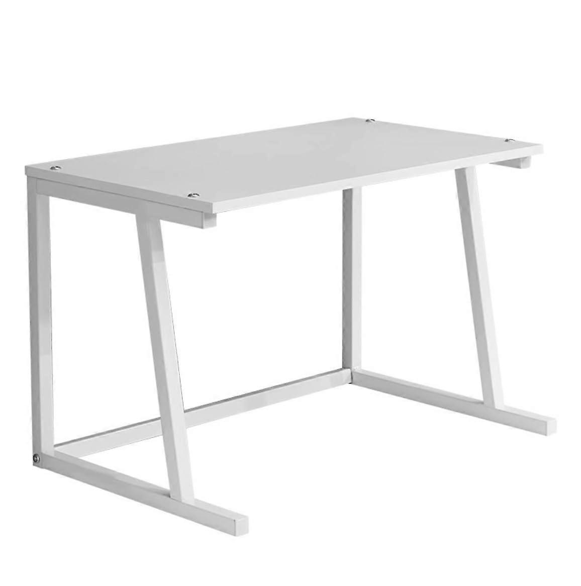 2 Tier White Printer Stand with DualTier Storage, Compact SpaceSaving Desktop Shelf for Home Office