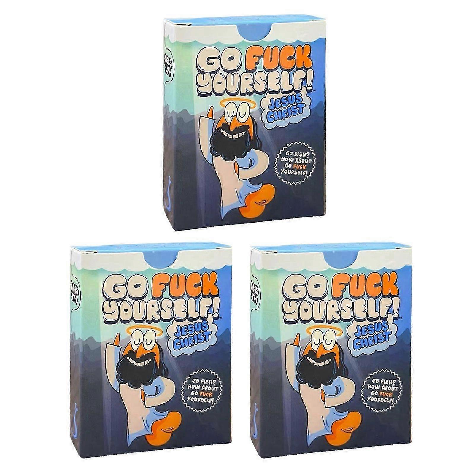 Go F k Yourself! Jesus Christ - Adults Go Fish Card Game, Hilarious Card Games, The Go Fish Game of Life's Little Humiliations