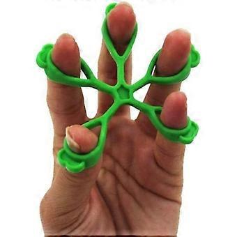 Handgrepp Stärka 2st / set Bärbar Finger Exerciser Grip Fingersträckare för Handled Hand Silikon Mjuk Ring Trainer