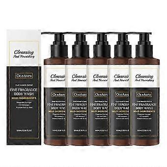 1-5x Oud Wood & Santal Fine Fragrance Body Wash, Forfriskende og rensende, Mild fugtgivende, Udjævner hudtonen, 100 ml