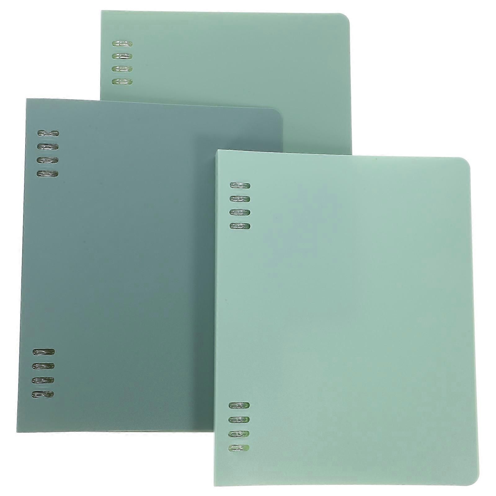 Multi-Use Binder Shell Loose Leaf Binder Cover for Daily Use 3Pcs Notebook