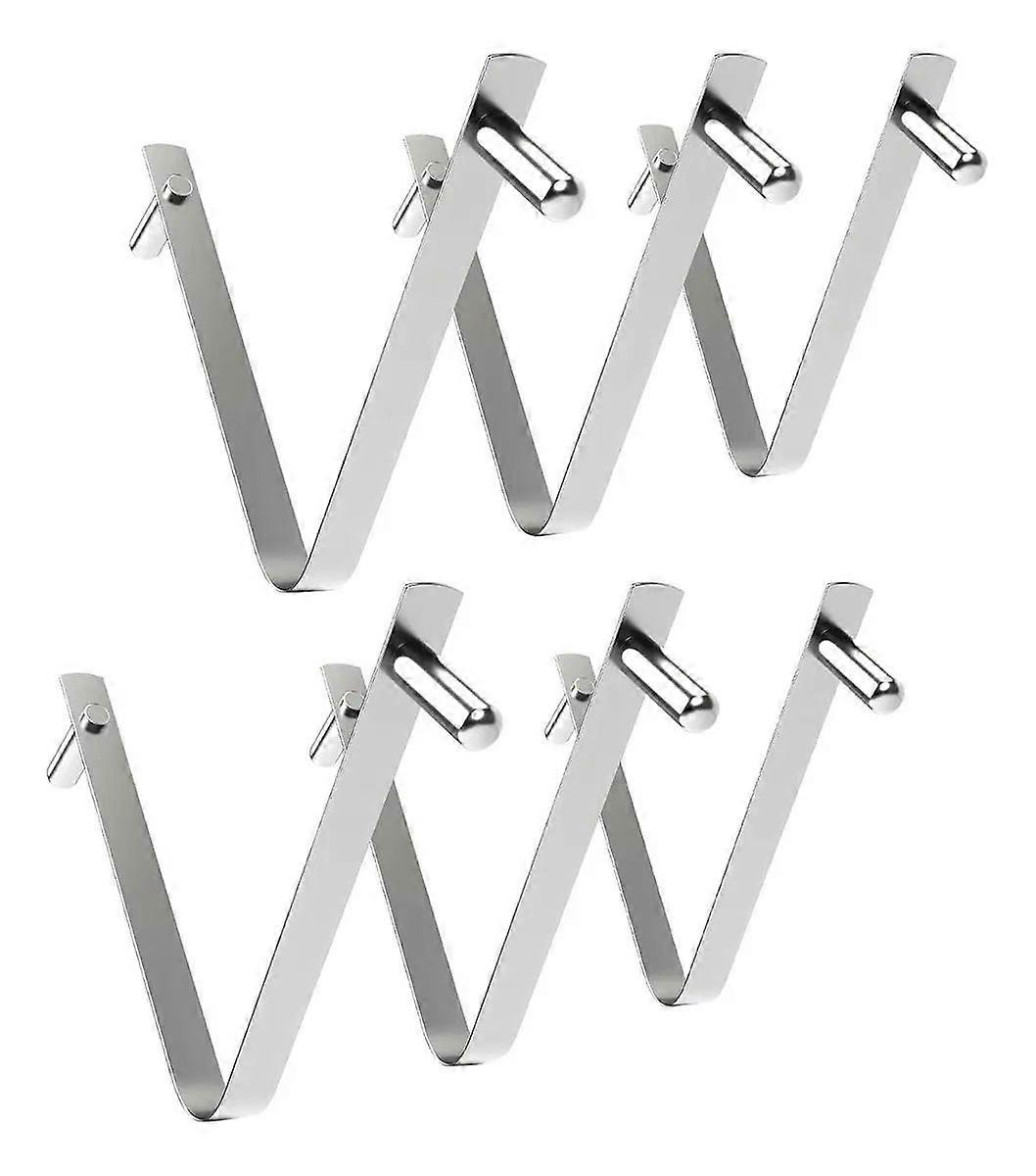 6 Double-Ended Spring-Loaded Pool Brush Clips