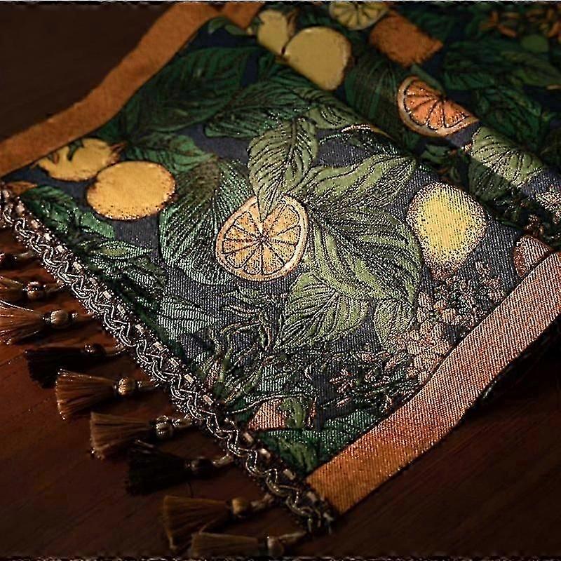 Polyester Table Runner Sunflower Pattern compatible Dining Table Bright Sunflower Decor