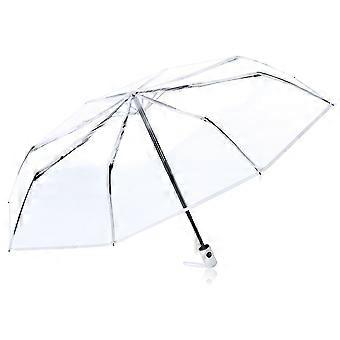 Auto Umbrella Clear Folding Umbrella 1Pcs for Rain Protection