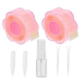 Eyelid Lift Tapes Double Eyelid Lace Strips for Makeup Pink 1Set