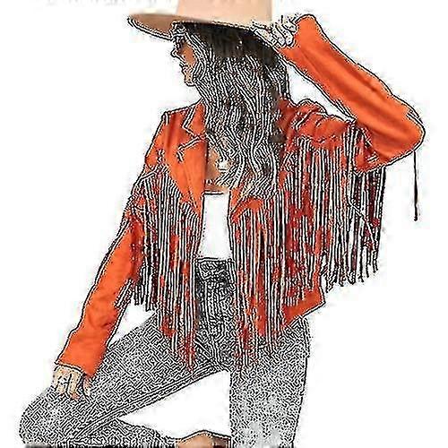 Women's Solid Color Fringe Jacket