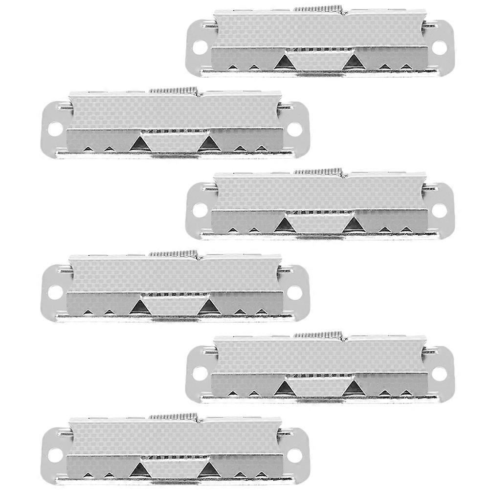 6Pcs Metal Bill Clips Office Document Clips Menu Replaceable Clips Clipboard Mount Clips