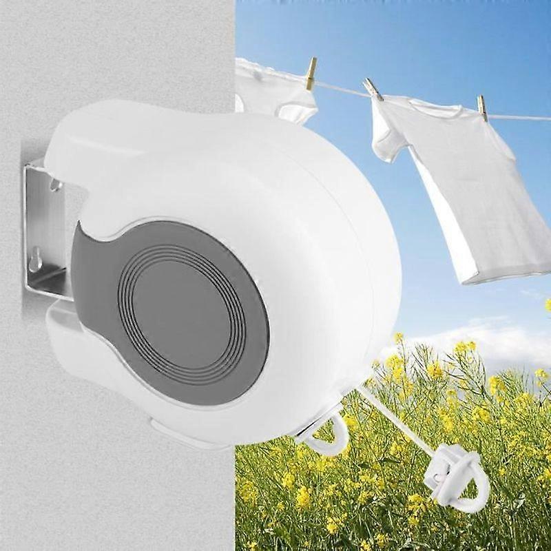 Wall Mounted Clothesline Drying Rack Double Clothes Drying Line 13m