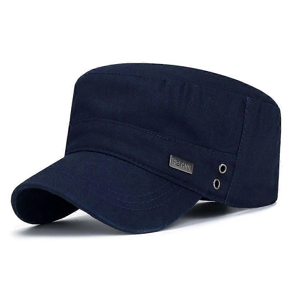 Men Cotton Adjustable  Hat Baseball Cap Cadet Hat Sun Cap