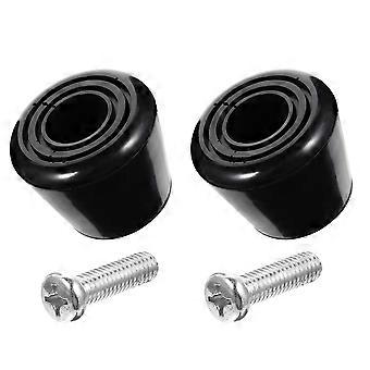 Black Roller Skates Brake Pads for Outdoor Braking Function 2Sets Included