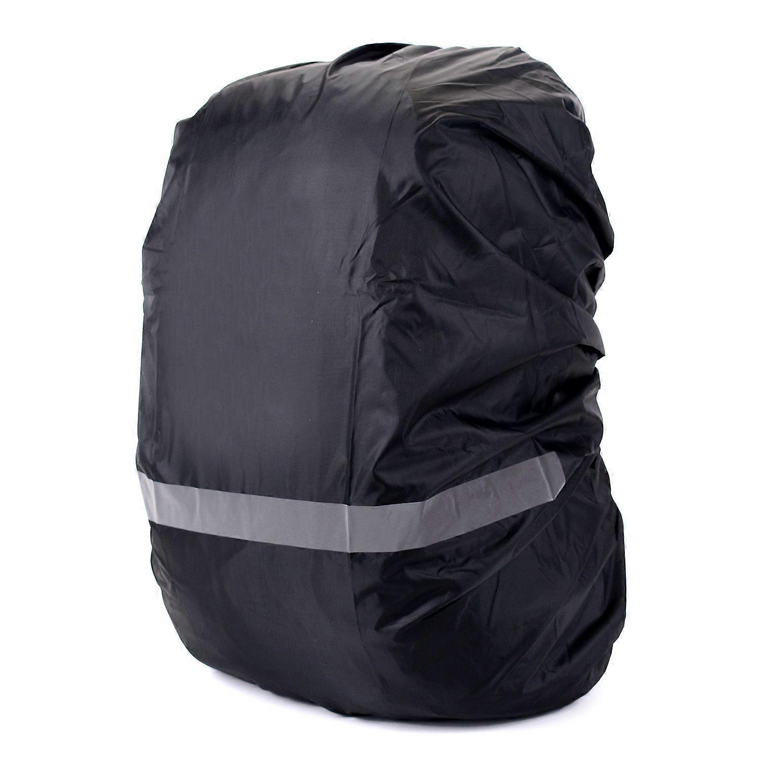 Rain cover for backpack with reflective strip Black [MI]